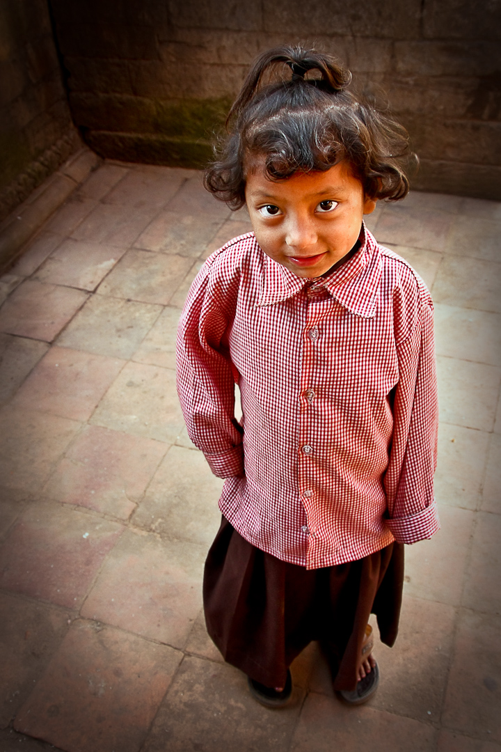 Sweet girl in Bhaktapur, Nepal